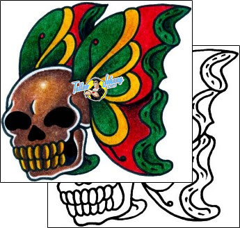 Skull Tattoo horror-skull-tattoos-captain-black-bkf-00923