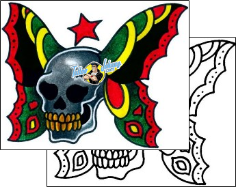 Skull Tattoo horror-skull-tattoos-captain-black-bkf-00925