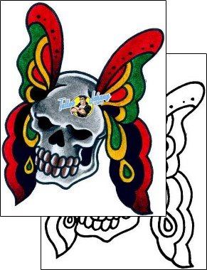 Skull Tattoo horror-skull-tattoos-captain-black-bkf-00933