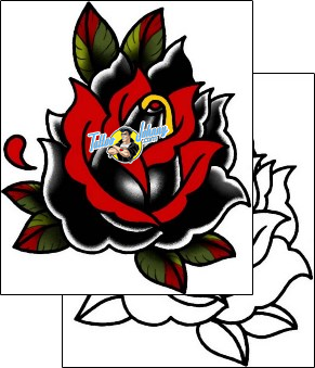 Rose Tattoo plant-life-rose-tattoos-captain-black-bkf-00959