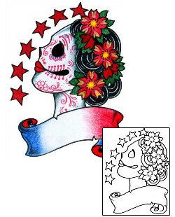 Day of the Dead Tattoo Tattoo Styles tattoo | BKF-00966