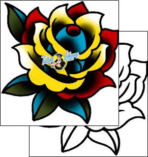 Rose Tattoo plant-life-rose-tattoos-captain-black-bkf-00970