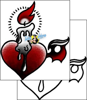 Heart Tattoo for-women-heart-tattoos-captain-black-bkf-00978