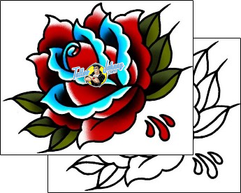 Rose Tattoo plant-life-rose-tattoos-captain-black-bkf-00990