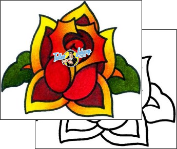 Rose Tattoo plant-life-rose-tattoos-captain-black-bkf-00999