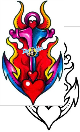 Fire – Flames Tattoo miscellaneous-fire-tattoos-captain-black-bkf-01015