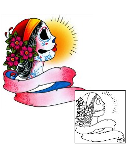 Day of the Dead Tattoo Tattoo Styles tattoo | BKF-01050