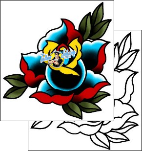 Rose Tattoo plant-life-rose-tattoos-captain-black-bkf-01067