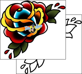 Rose Tattoo plant-life-rose-tattoos-captain-black-bkf-01071