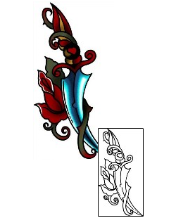 Dagger Tattoo Tattoo Styles tattoo | BKF-01106