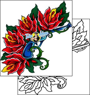 Rose Tattoo plant-life-rose-tattoos-captain-black-bkf-01119