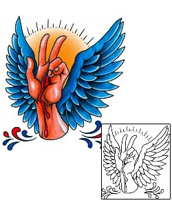 Peace Symbol Tattoo Tattoo Styles tattoo | BKF-01128