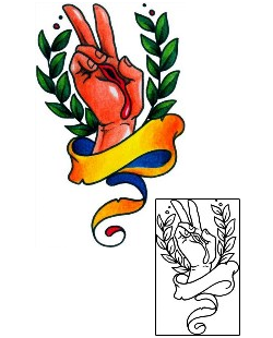 Peace Symbol Tattoo Tattoo Styles tattoo | BKF-01130