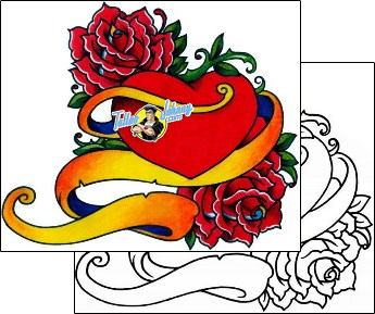 Heart Tattoo for-women-heart-tattoos-captain-black-bkf-01137