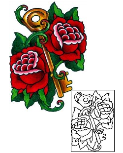 Lock & Key Tattoo Tattoo Styles tattoo | BKF-01149