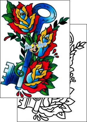 Rose Tattoo plant-life-rose-tattoos-captain-black-bkf-01150