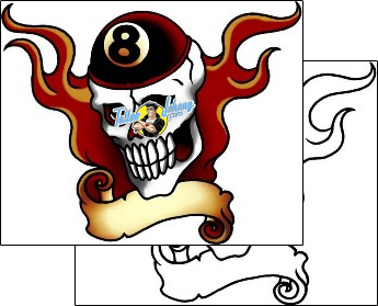 Skull Tattoo horror-skull-tattoos-captain-black-bkf-01167