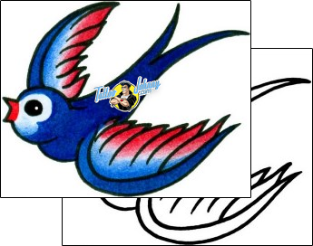 Bird Tattoo animal-bird-tattoos-captain-black-bkf-01180