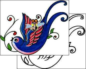 Bird Tattoo animal-bird-tattoos-captain-black-bkf-01181