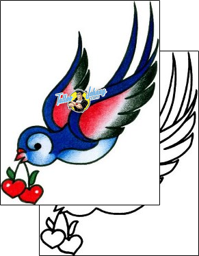 Bird Tattoo animal-bird-tattoos-captain-black-bkf-01182
