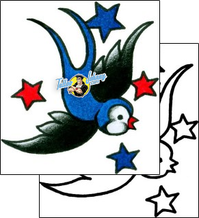 Bird Tattoo animal-bird-tattoos-captain-black-bkf-01183