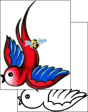 Bird Tattoo animal-bird-tattoos-captain-black-bkf-01189