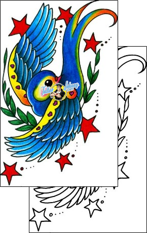Bird Tattoo animal-bird-tattoos-captain-black-bkf-01194