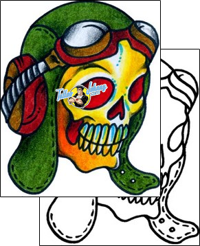 Skull Tattoo horror-skull-tattoos-captain-black-bkf-01196