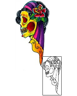 Day of the Dead Tattoo Religious & Spiritual tattoo | BKF-01198