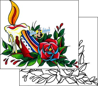 Rose Tattoo plant-life-rose-tattoos-captain-black-bkf-01207