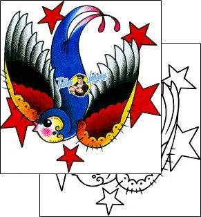 Bird Tattoo animal-bird-tattoos-captain-black-bkf-01246