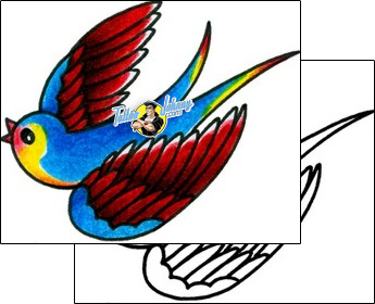 Bird Tattoo animal-bird-tattoos-captain-black-bkf-01255
