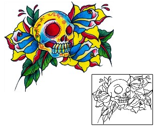 Day of the Dead Tattoo Tattoo Styles tattoo | BKF-01264