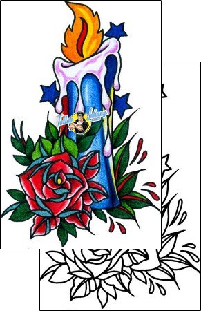 Rose Tattoo plant-life-rose-tattoos-captain-black-bkf-01274