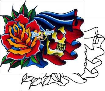 Skull Tattoo horror-skull-tattoos-captain-black-bkf-01276