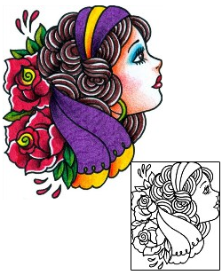 Woman Tattoo Tattoo Styles tattoo | BKF-01278