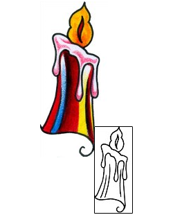 Candle Tattoo Tattoo Styles tattoo | BKF-01292