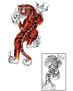 Tiger Tattoo Animal tattoo | BLF-00024