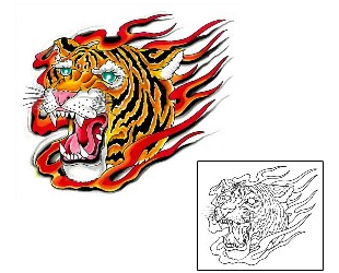 Tiger Tattoo Miscellaneous tattoo | BLF-00040