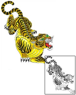 Tiger Tattoo Animal tattoo | BLF-00044