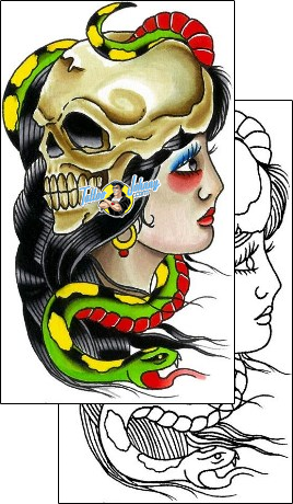 Woman Tattoo skull-tattoos-brandon-lewis-blf-00062