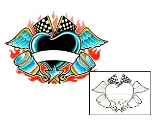 Banner Tattoo Miscellaneous tattoo | BMF-00013