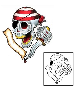 Pirate Tattoo Miscellaneous tattoo | BMF-00015