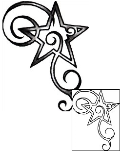 Star Tattoo Astronomy tattoo | BNF-00008