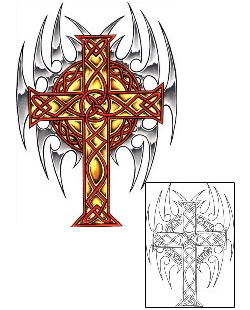 Cross Tattoo Religious & Spiritual tattoo | BNF-00016