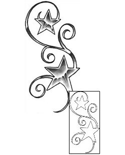 Star Tattoo Astronomy tattoo | BNF-00144