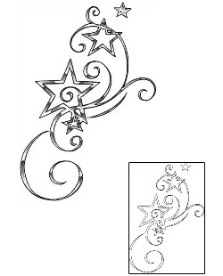 Star Tattoo Astronomy tattoo | BNF-00147