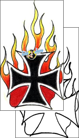 Fire – Flames Tattoo miscellaneous-fire-tattoos-bones-bof-00027