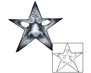 Star Tattoo Horror tattoo | BOF-00086