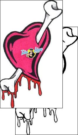 Heart Tattoo for-women-heart-tattoos-bones-bof-00145